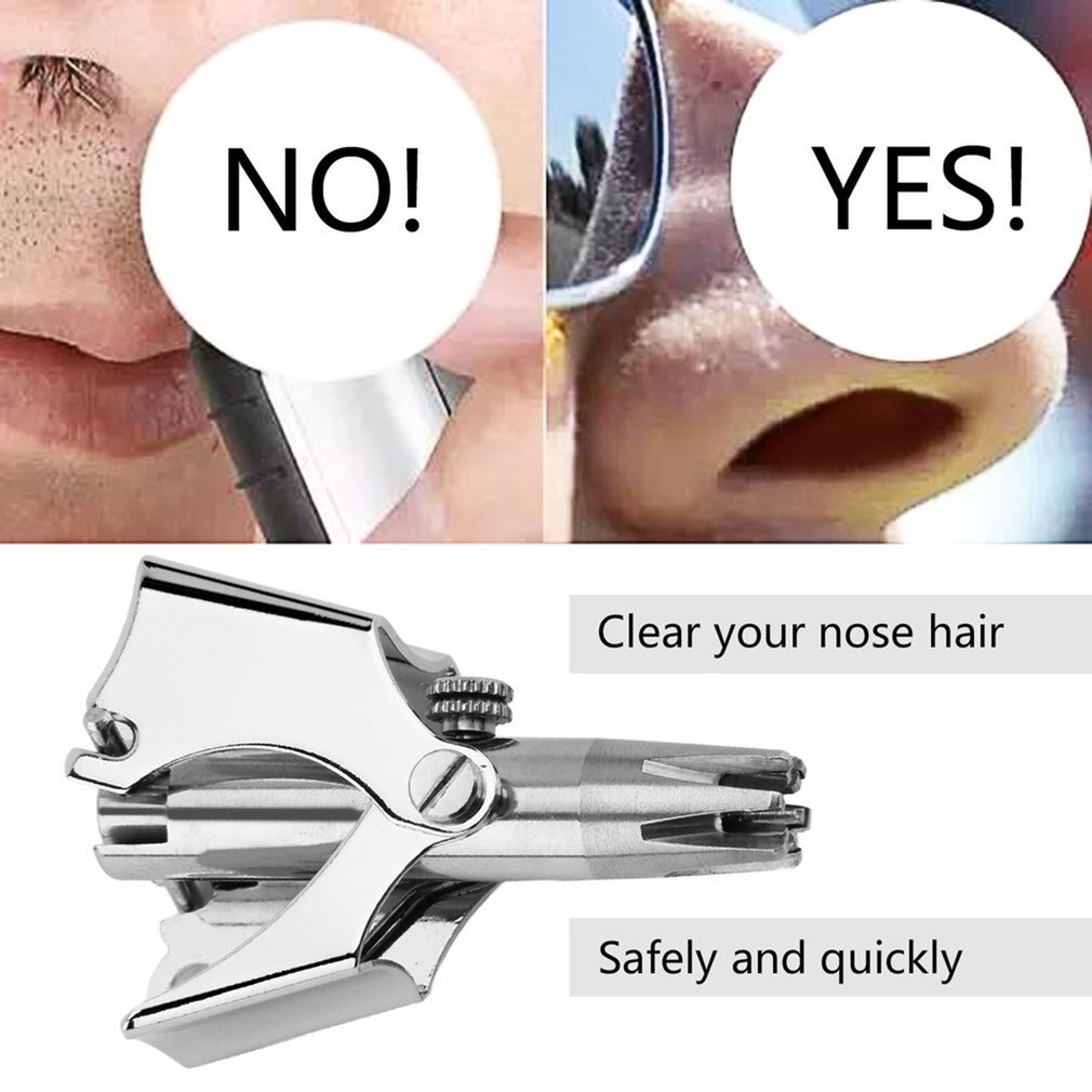 ES-108 Portable Waterproof Manual Nose Trimmer For Shaving Face Care For Man Nose Ear Hair Trimmer Shaver