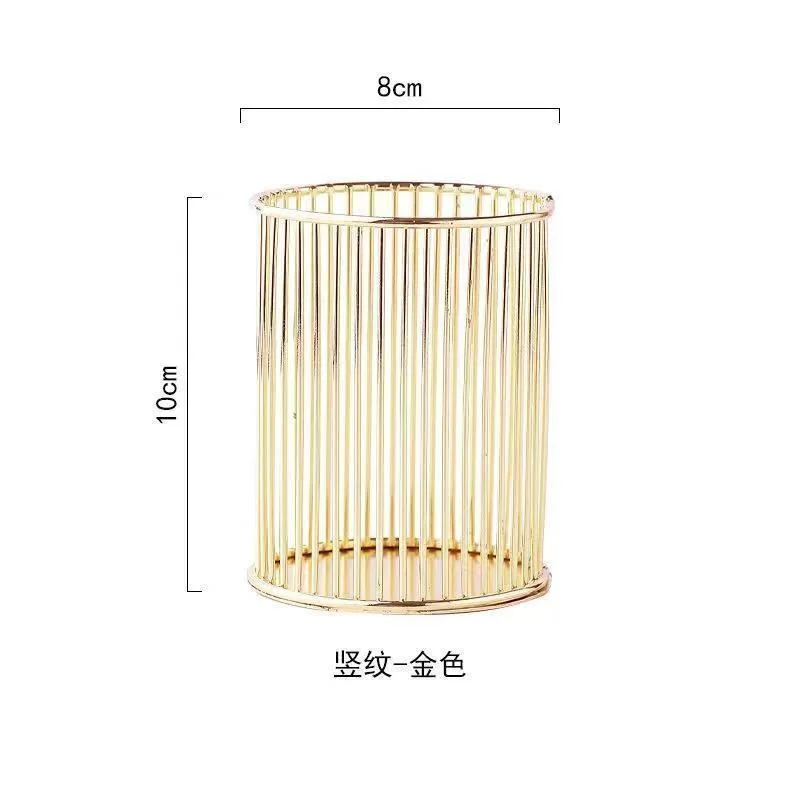 Kosmetik machen-hoch Pinsel Aufbewahrung sbox zylindrische fallen Lagerung Lippenstift Pinsel Stift Halfter Veranstalter Schmiedeeisen Stift Lagerung