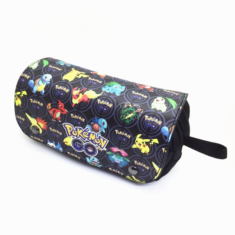 Cartoon double pencil case zipper buckle student pencil stationery box coin purse