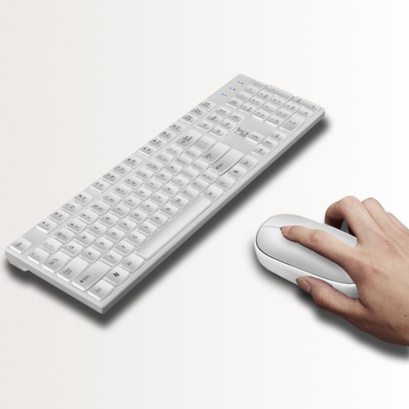 2.4G Wireless Keyboard And Mouse Combination, Waterproof, Compatible With Window XP, Vista, Win7, Win8, Win10.