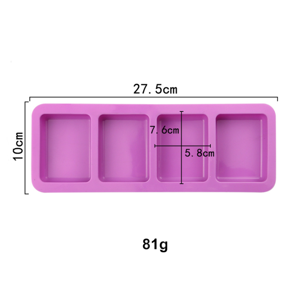 Molde rectangular de silicona para pastel, moldes cuadrados para jabón, pudín, muffins, pan, Brownie, molde de pan de maíz: Amarillo claro