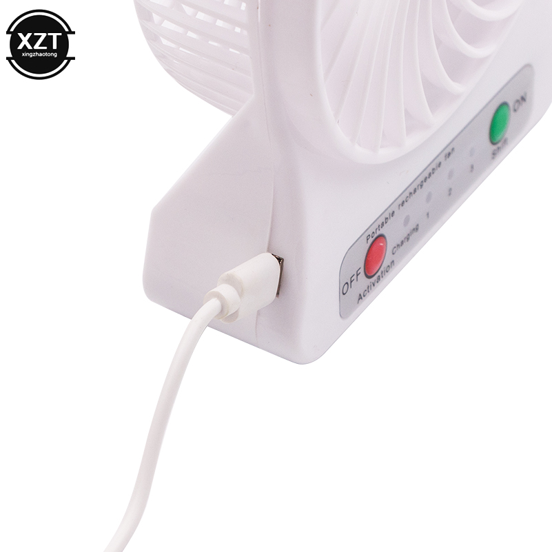 Ventilador de luz Led portátil, Enfriador de aire recargable, Mini ventilador Usb de escritorio, ventilador Usb de tercer viento, Mini ventilador de refrigeración de mano,