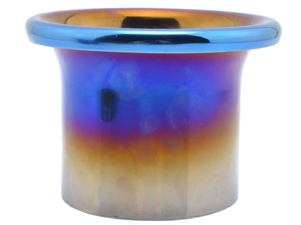 Kit d&#39;entonnoir de klaxon Turbo en acier inoxydable, système d&#39;admission d&#39;air froid à extrémité bleue en titane, Kit de pile de vitesse 76mm 89mm 3.5 pouces