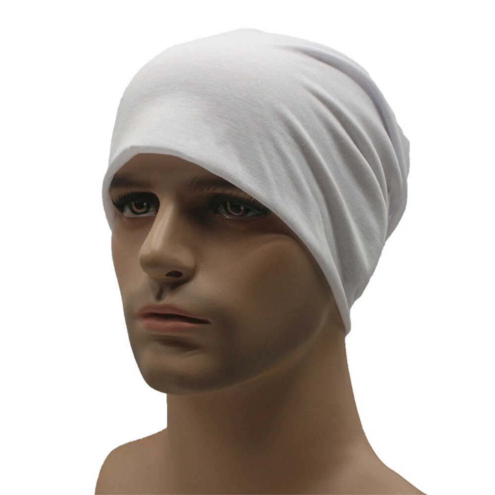 Outdoor Sport Solid Color Unisex Men Women Skullies Beanies Hedging Cap Knit Knitted Cotton Double Layer Fabric Caps Bonnet Hat: 3