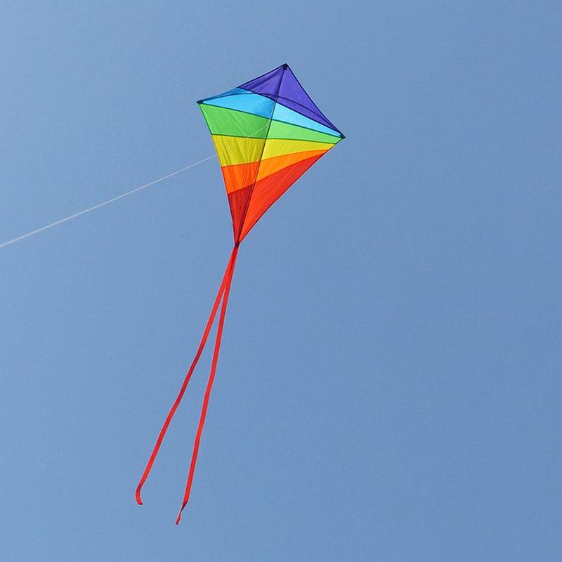 Regenboog Ruit Vliegers Voor Kids Volwassenen Vliegende Regenboog Vliegers Strand Zomer Outdoor Kinderen Speelgoed