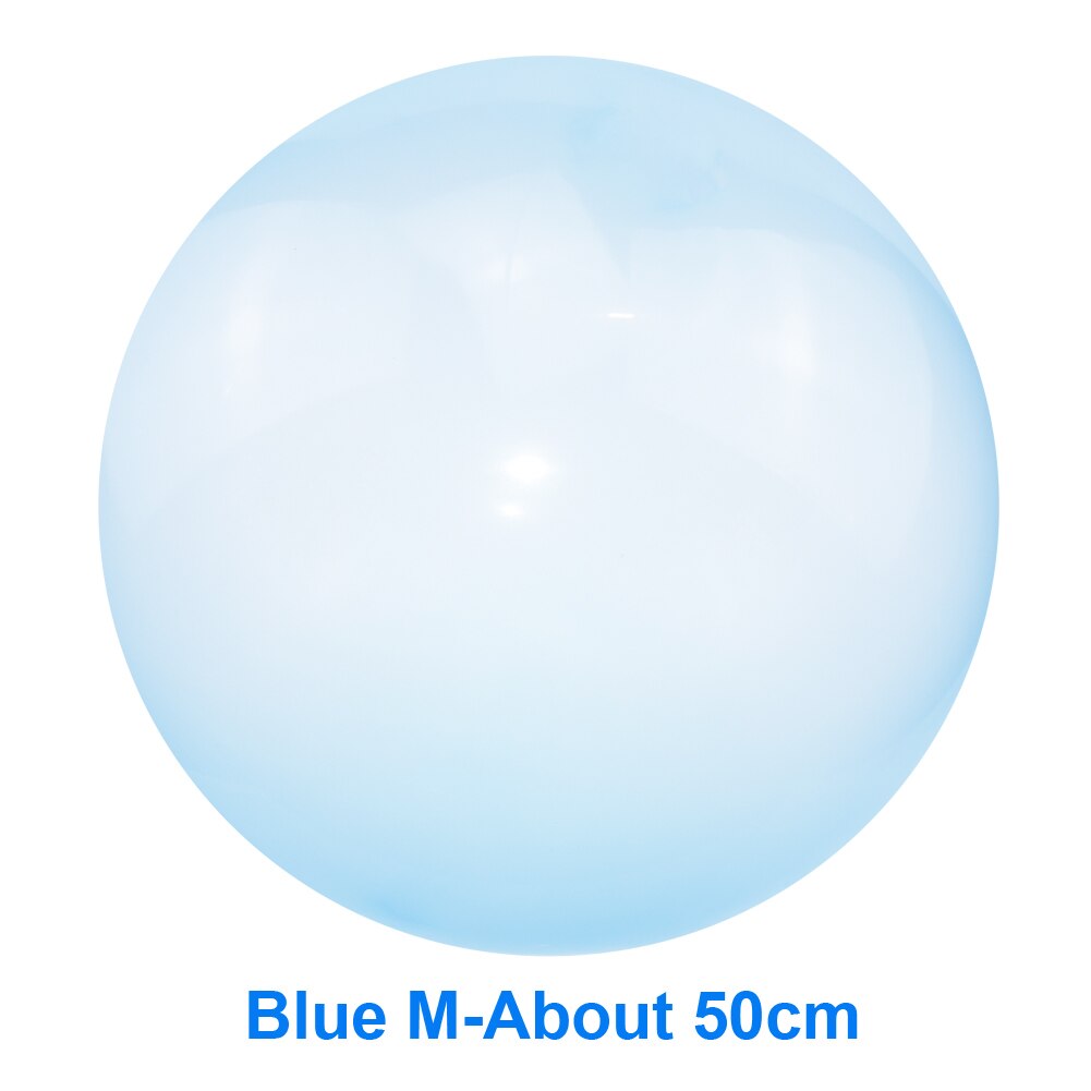 Children Outdoor Soft Air Water Filled Bubble Ball Blow Up Balloon Toy Fun Party Game Summer for Kids Inflatable Toys: M Blue