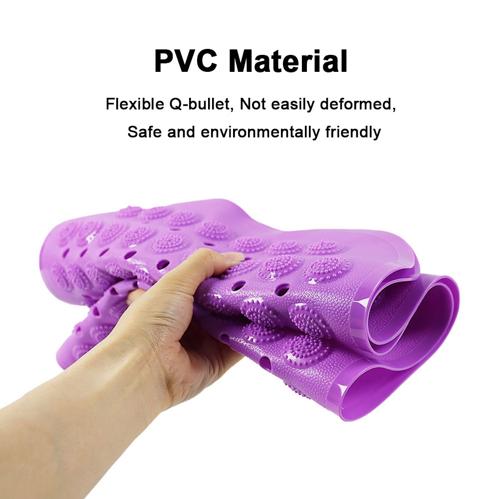 Silicone World Bathroom Anti-skid Mat PVC Bathroom Massage Foot Mat Shower Household Bathtub Mat With Suction Cup Floor Mats