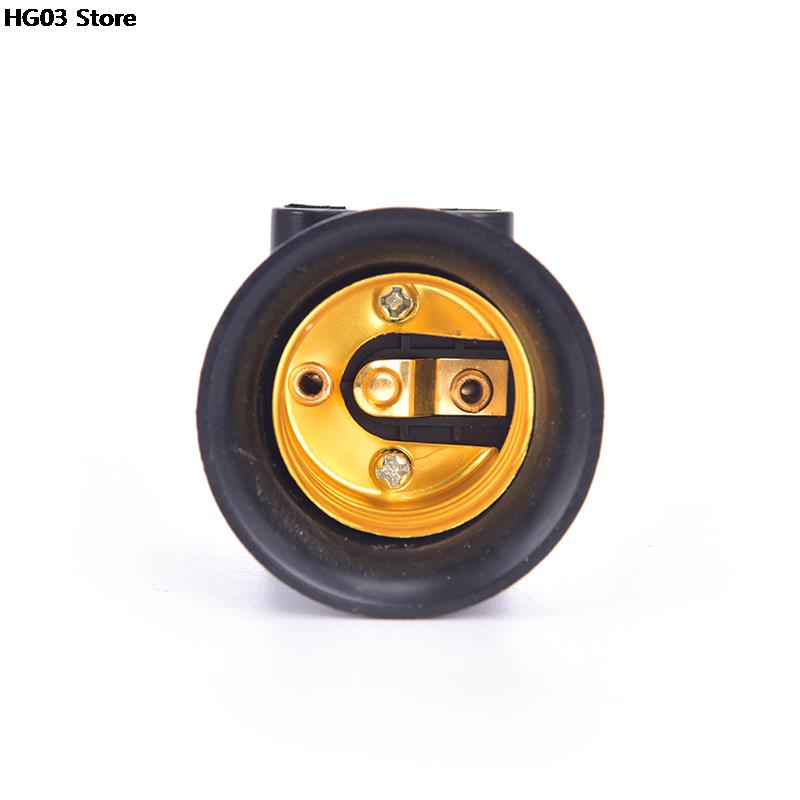 1 Pc Pbt Brandwerende E27 Lamp Adapter Lamp Holder Base Socket Conversie Met Eu Plug