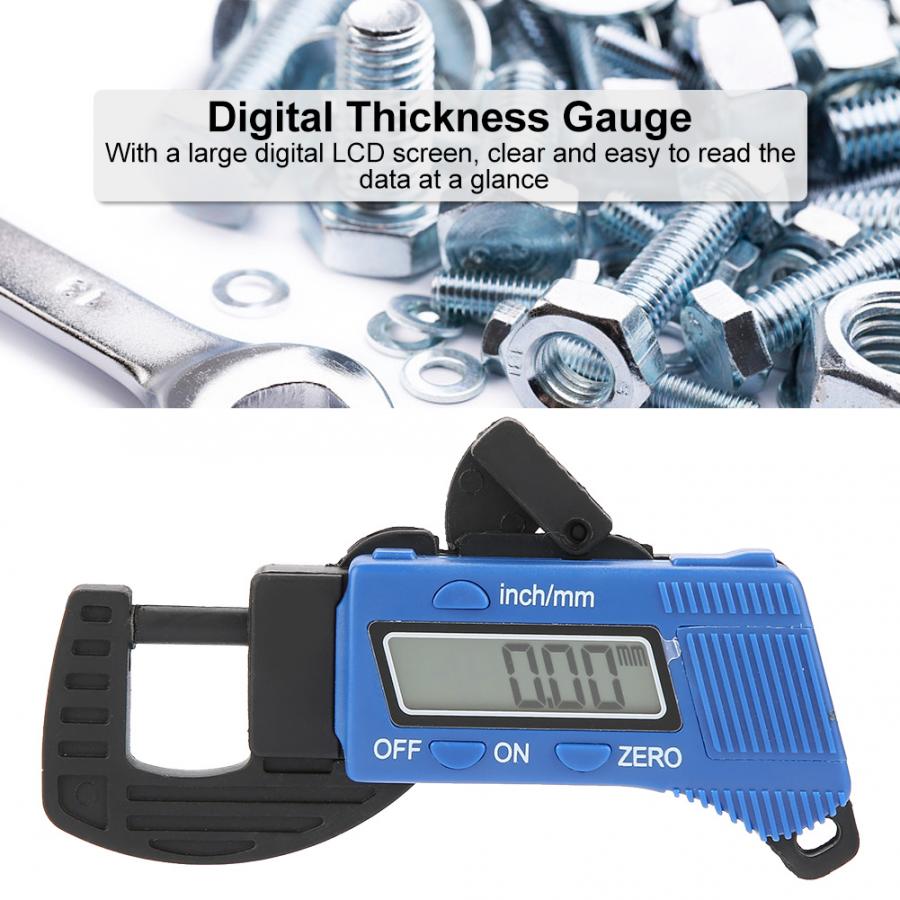 Tragbare Digitale Dicke Messgerät Papier Schmuck Meter Messen Werkzeug mit Großen Lcd-bildschirm Farbe Messgerät Dicke