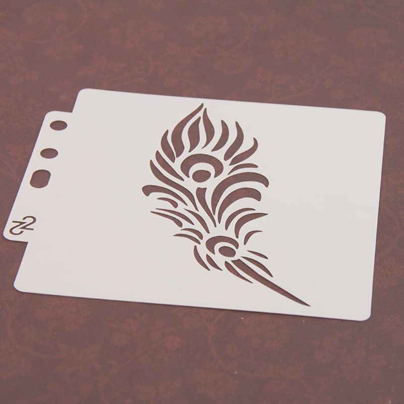 Leaf Stencils Template Painting Scrapbooking Embossing Stamping Album Craft DIY