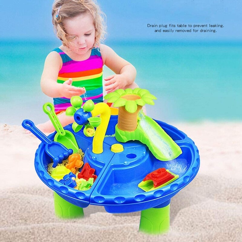 Children&#39;s Beach Toy Set Play Sand Toys Kids Summer Beach Table Baby Water Sand Digging Tools for Seaside Swimming Pool: Default Title