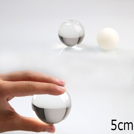 9cm genomskinliga kristaller linsboll fotografi dekoration akrobatik födelsedag hantverk dekor feng shui dekorativa bollar: 5cm