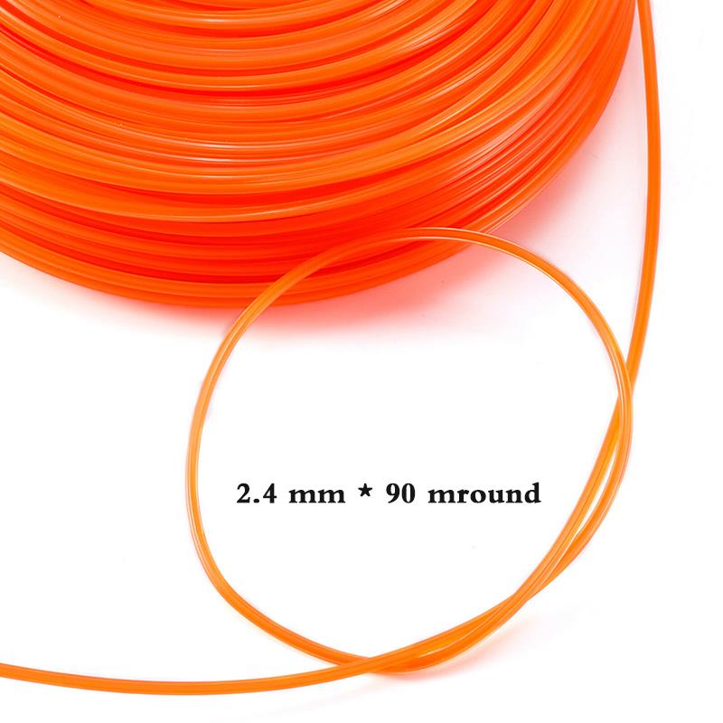 90m runde græs buskrydder line græsstrimmer line græstrimmer nylon snor motorsav