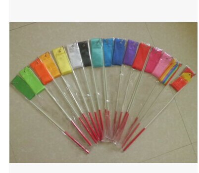 Dansen Lint Streamer Gym Ritmische Staaf Art Gymnastiek Ballet Twirling Stok Met 5Multi Kleur