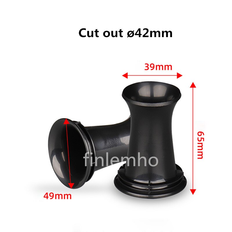 Accesorios de tubo de bajo para altavoz, puerto reflejo de plástico para altavoz de DJ para coche, Subwoofer Hifi para cine en casa, Woofer de Audio , 1 ud.: Plata