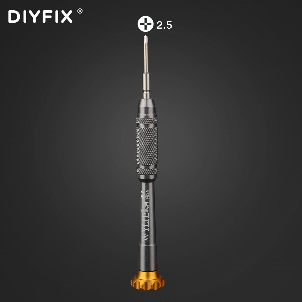DIYFIX 6 in1 Precision Screwdriver Set For iPhone 11/ 12 Series Mobile Phone Computer Repair Disassembly Bolt Screwdriver: Torx 2.5