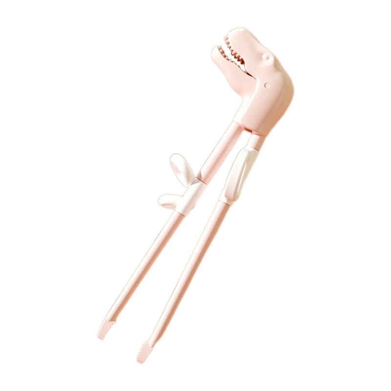 1 Pair Of Pink green blue dinosaur Cubs Learning Training Chopsticks Kids Children Chinese Chopsticks Learning Kitchen Accessori: PK