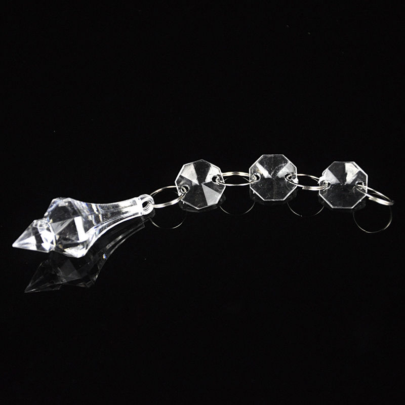 30Pcs Acryl Crystal Clear Bead Garland Opknoping Kroonluchter Wedding Decor Supplies