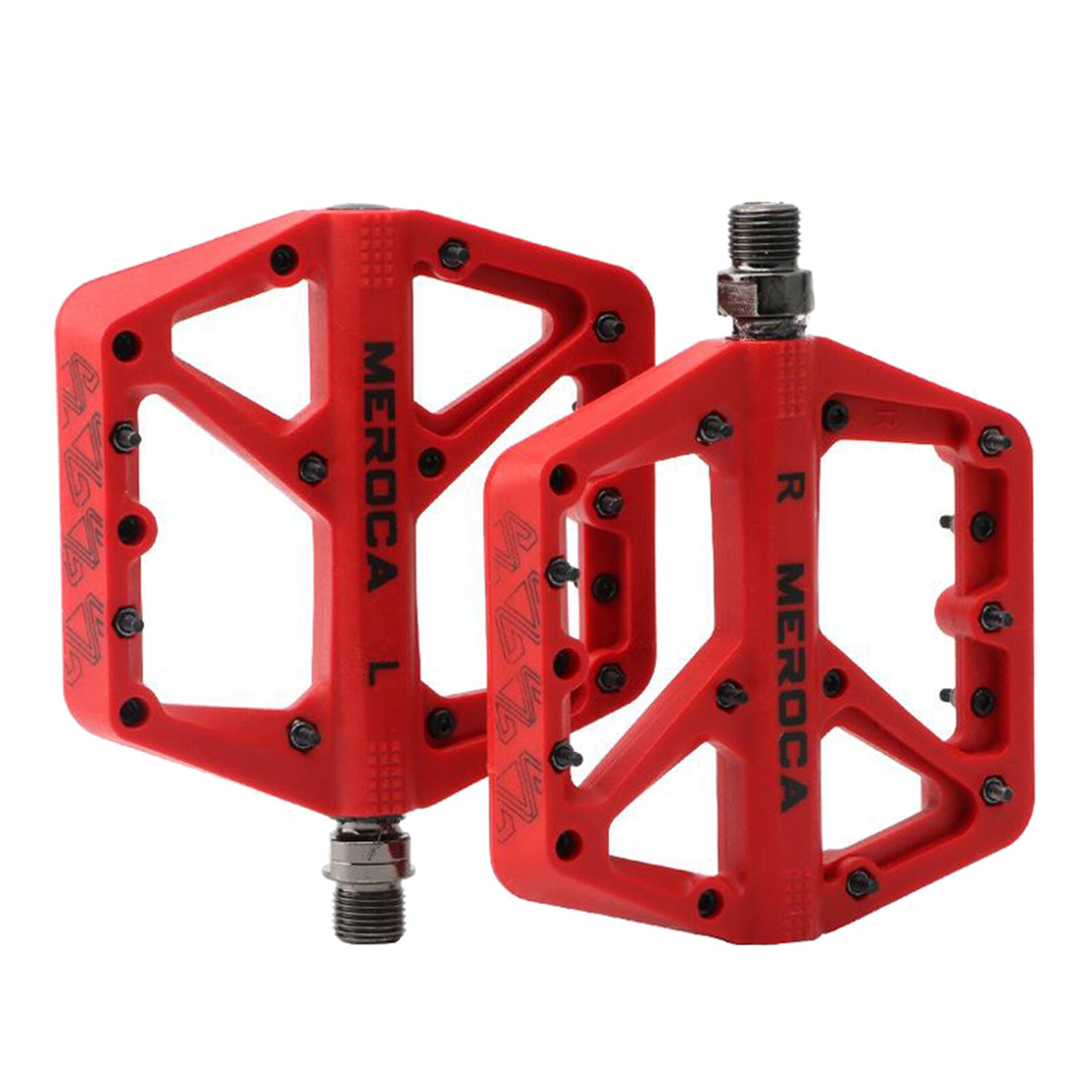 Bicycle Mountain Bike Pedals BMX Sealed Bearing 9/16'' Wide Platform Mongoose Part Platform Cleats Mini Peddles Stamp