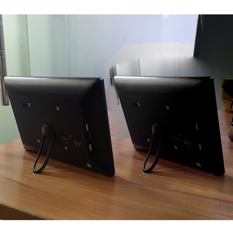 10.1 Inch Digital Frame HD IPS Screen Digital Photo Frame Support Photo/Music/Video/Calendar/Alarm Clock(EU Plug)