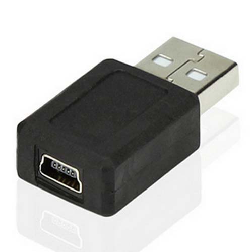mini usb b 5 pins female jack to usb a 2.0 male connector adapter M/F 1pcs