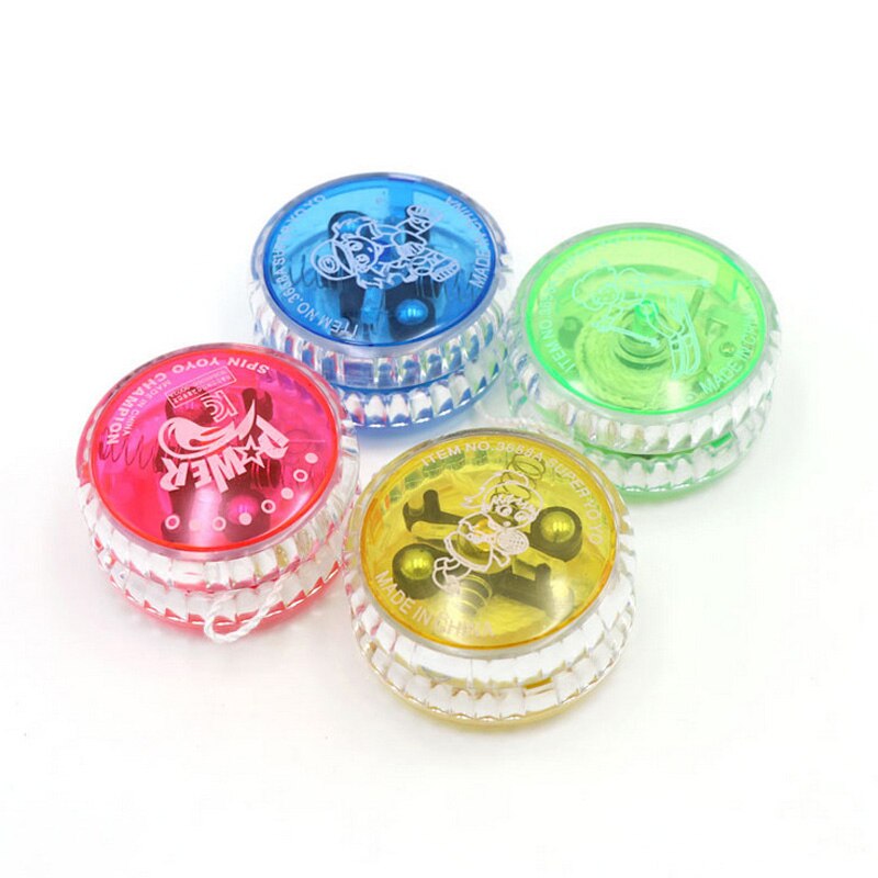 LED Flashing Magical Yoyo Ball Toys For Kids Colorful Plastic Easy To Carry Yo-yo Toy Party Boy Classic Funny Toys Lighted