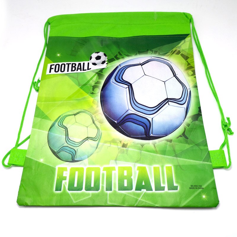 10 Stks/partij Gelukkige Verjaardag Evenementen Partij Jongens Kids Gunsten Voetbal Thema Mochila Baby Shower Versieren Voetbal Trekkoord Zakken: 3