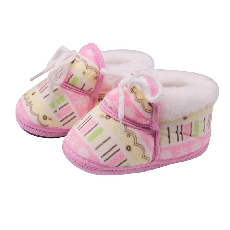 5 stijlen schattige babyschoentjes lente winter warme zachte baby retro print schoentjes katoenen gevoerde baby jongens meisjes laarsjes