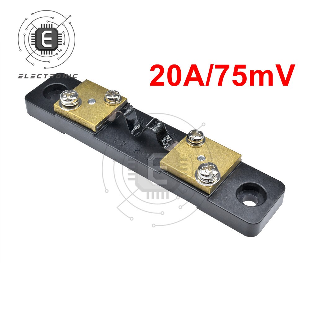 10A/20A/30A/50A/100A 75mV Current Shunt Resistor for Digital Voltmeter Ammeter Wattmeter Meter External Shunt FL-2: 20A 75mV
