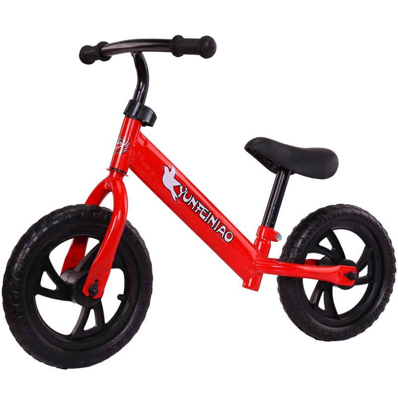 12Inch Kinderen Balans Auto 2-6 Jaar Oud Pedaal-Gratis Scooter Luge Balans Auto Kinderen kids Loopfiets Tweewielige Fiets: Rood