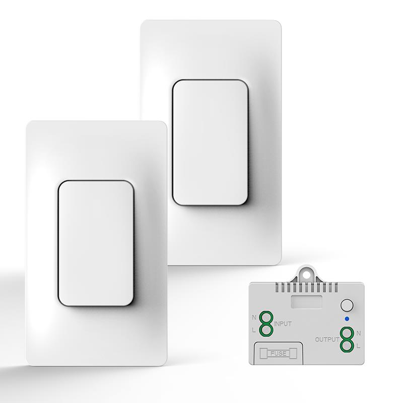 Wireless LED Light Switch Home Improvement Receiver Module No Wiring No Battery No Wifi Switch Remote Control Lighting: US 2