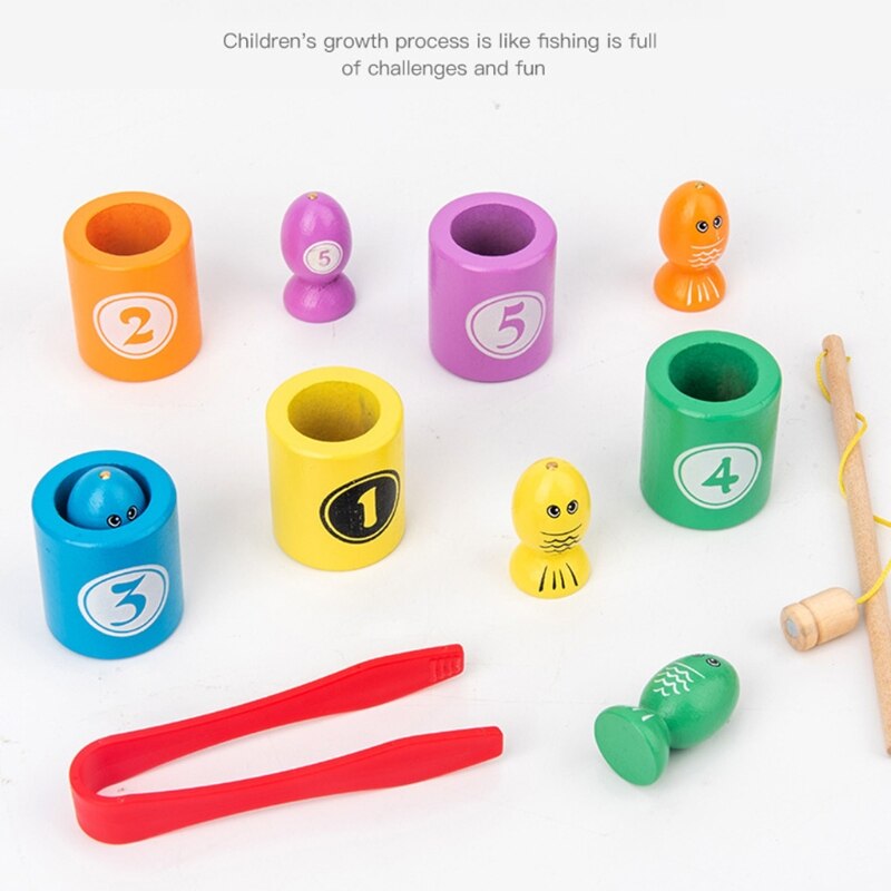Kinderen Houten Speelgoed Magnetische Vissen Insect Vangen Baby Kids Educatief Spel