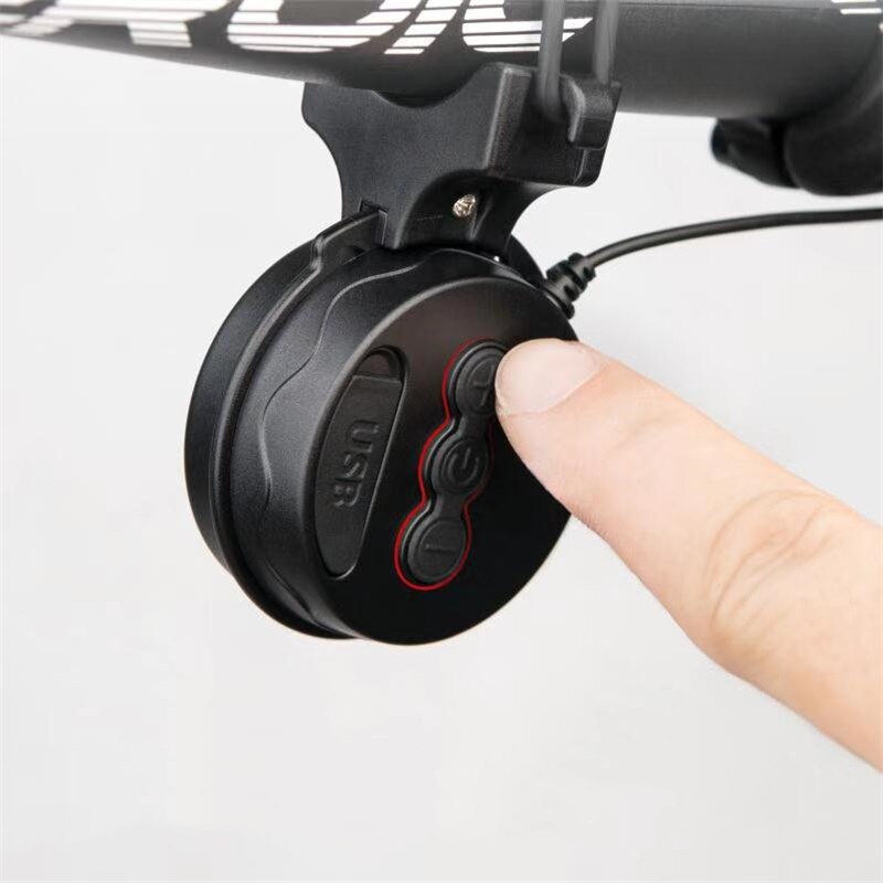 Altavoz con carga USB para bicicleta, Mini bocina eléctrica para bicicleta, 4 modos, accesorios para bicicleta eléctrica, Scooter, MTB: T-002S Black