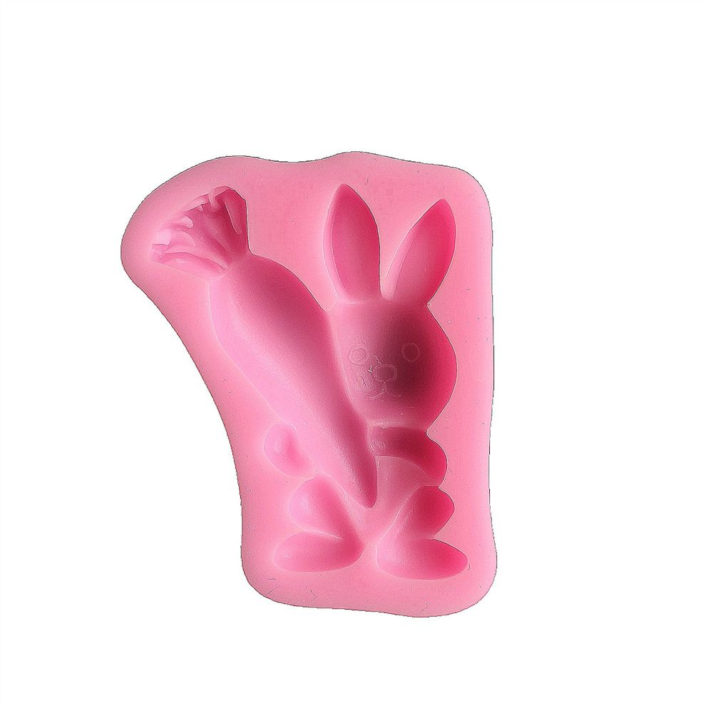 Carrot Kitchen Tool Baking Utensils Rabbit Shape Cupcake Accessories Fondant Cake Molds Easter Supplies Silicone Mould: 4