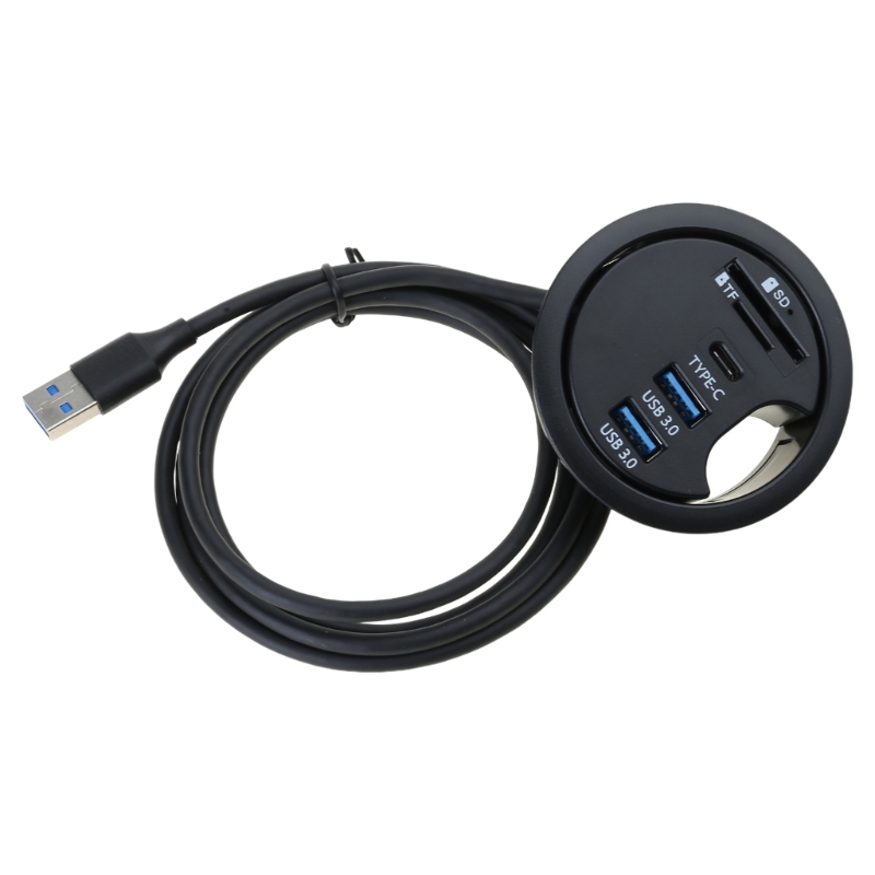 USB Desk Grommet Hole USB Hub Mounting Desktop Grommet Hole Desktop Cable Organizers for PC Laptops HDD USB Device