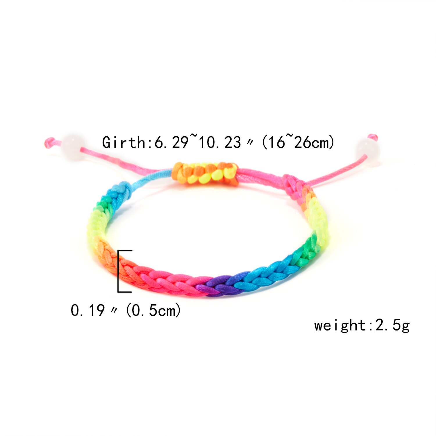 Handmade LGBT Rainbow Lesbians Gays Pride Bisexuals Bracelets for Women Girls Pride Woven Braided Men Couple Friendship Jewelry: 1