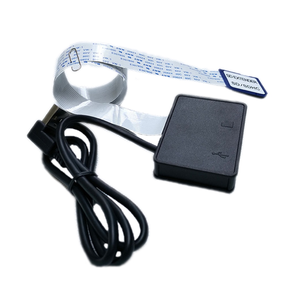 USB Flexible Extension Cable Extender Adapter Converter SD Card Female SDHC Card Reader for MP3 GPS Mobile Phone 54/70 CM