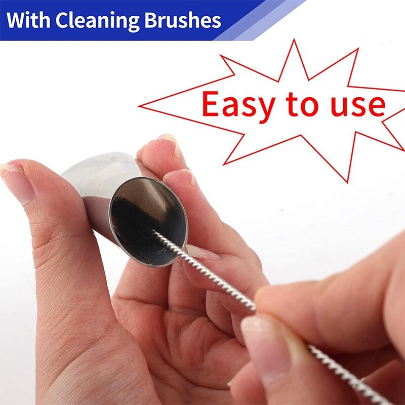 22PCS Caulk Nozzle Applicator Finishing Tool, Stainless Steel Sealant Nozzle, Caulking Tool Kit, Caulking Nozzle Set