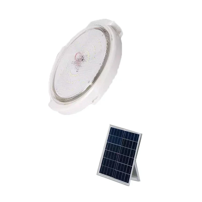 60/500W LED Solar Ceiling Light Pendant Light Outdoor Indoor Solar-Power Lamp with Line Corridor Light for Garden Decoration
