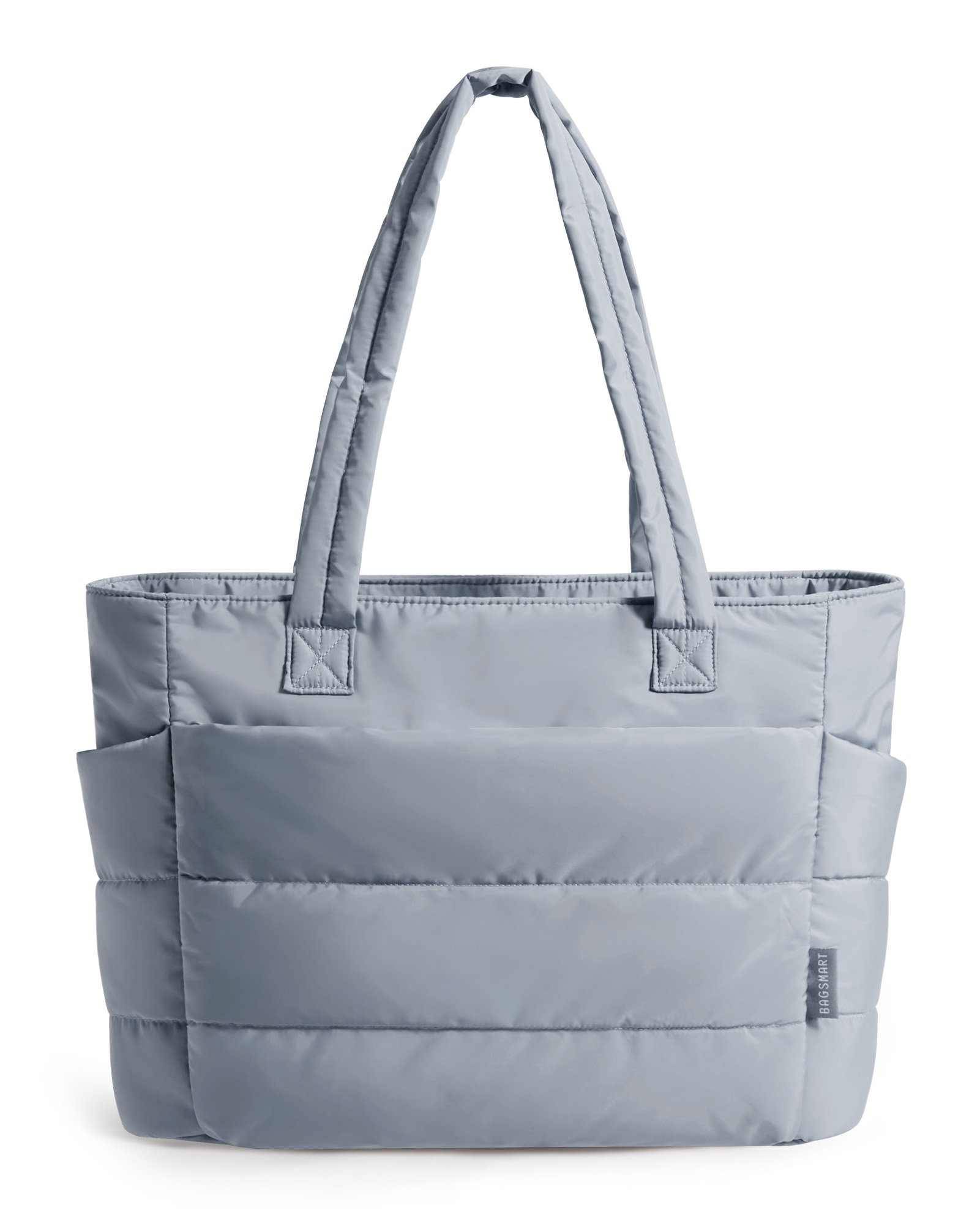 BAGSMART Bolsa feminina de grande capacidade, cor sólida, bolsa versátil para viagens, trabalho, estudante, classe, sacola de compras: CINZA