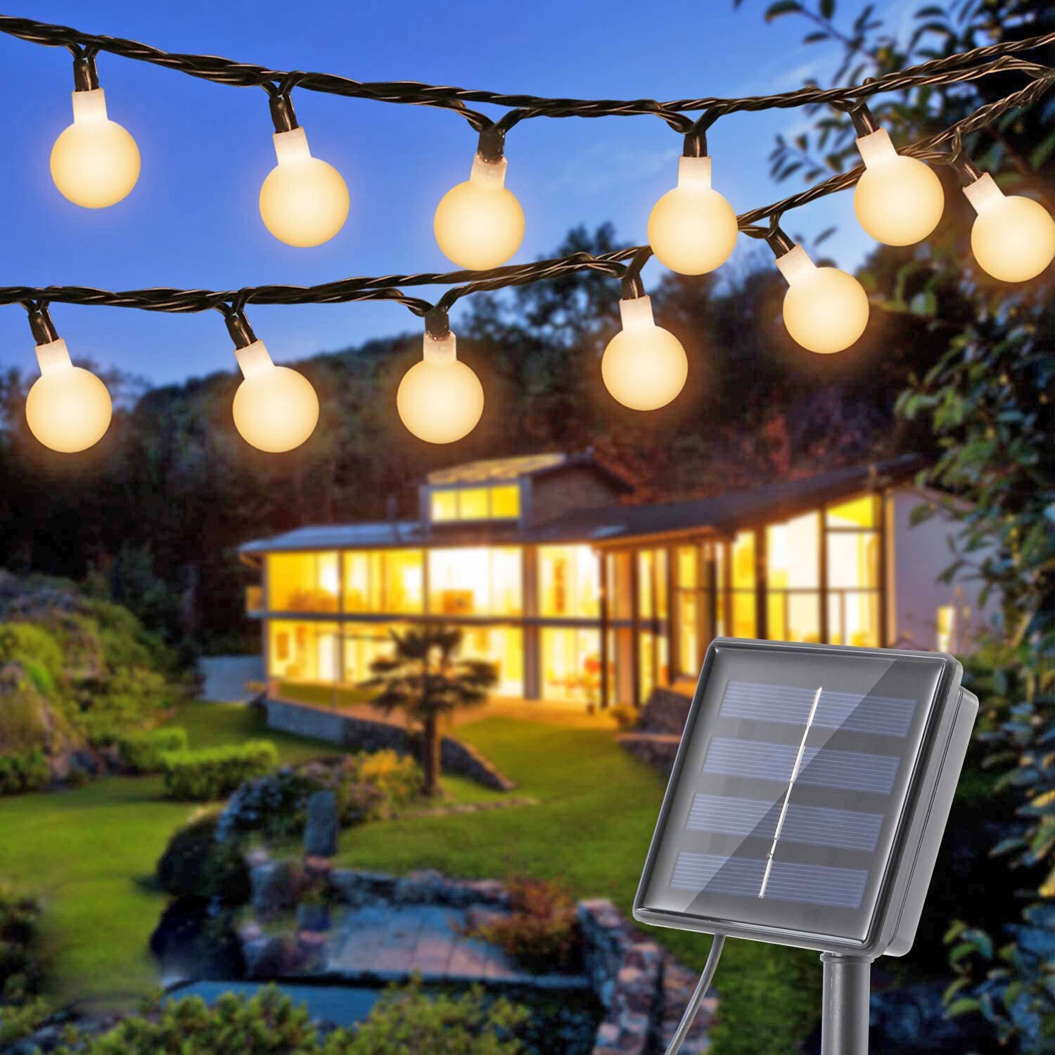 LED Solar Light Decoration Outdoor Fence Garden Street Garland String Light Festoon LED Light IP65 Waterproof Fairy Lamp