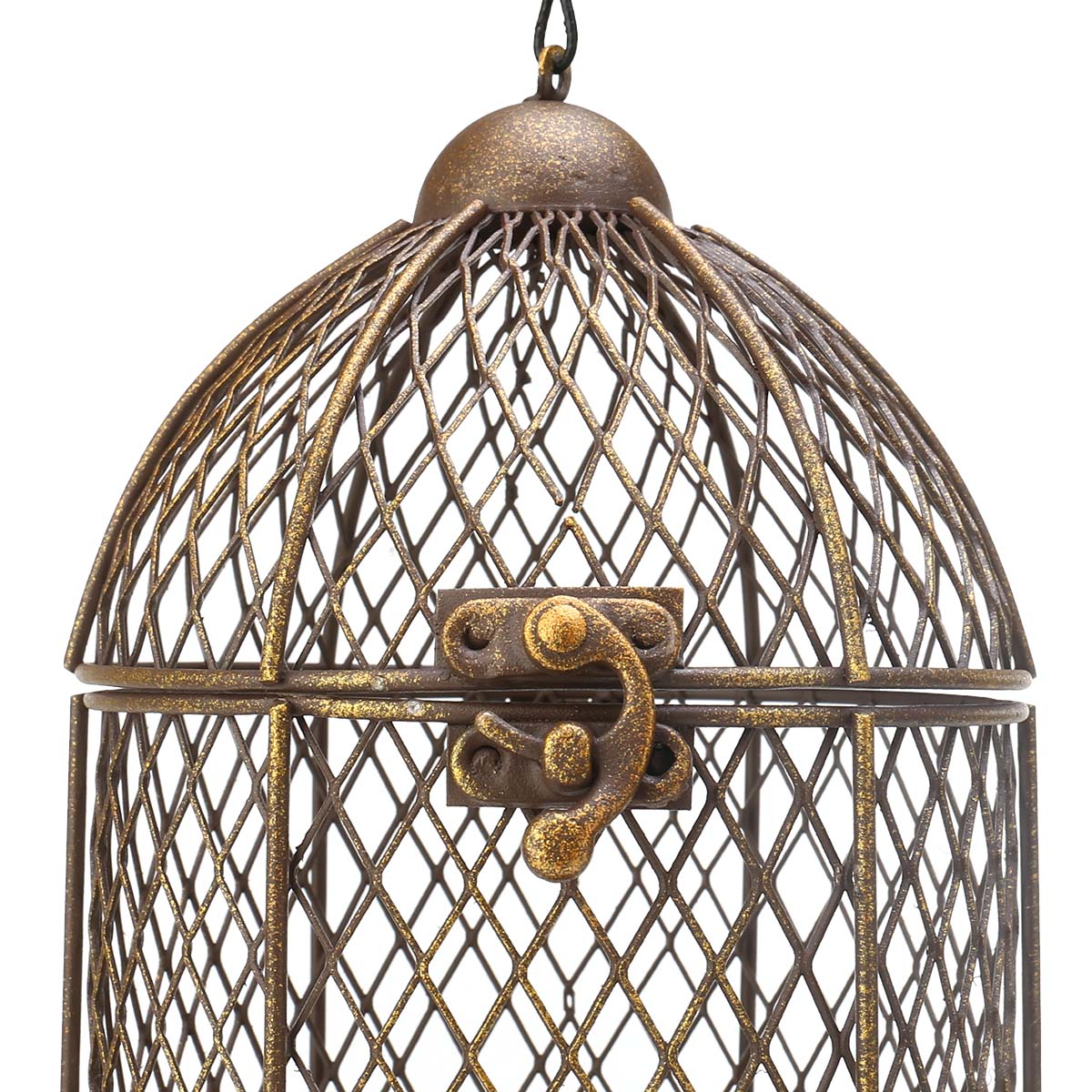 Tooarts Bird Feeder Bird Cage Feeder Hanging Wild Bird Feeder Garden Backyard Decoration Bird Home Decoration Crafts