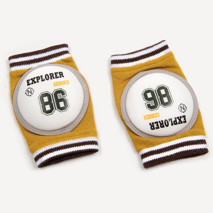 1 Pair Baby Cartoon Knee Pad Kids Girls Boys Safety Crawling Elbow Cushion Infant Toddlers Baby Leg Warmer Kneecap 0-3T: yellow