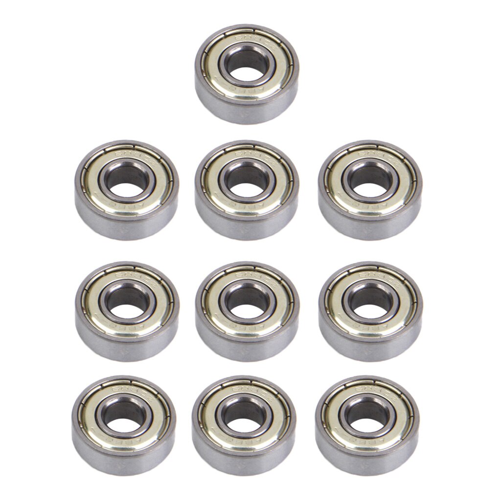 10 Pieces ABEC-7 608 Skateboard Longboard Bearings, Inline Skate Bearings Roller Skate Bearings - Carbon Steel