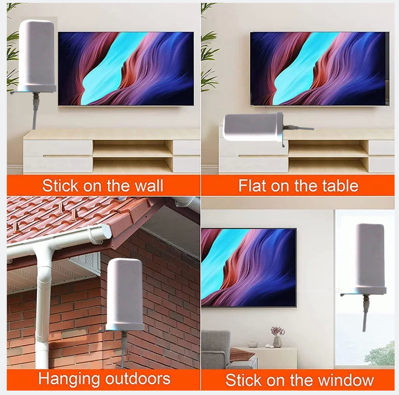 Outdoor Indoor Strong Signal TV Digital Uhf Vhf Amplified Antenna Dvtb2 Hdtv TNT Powerful 4k 1000 Channel Free