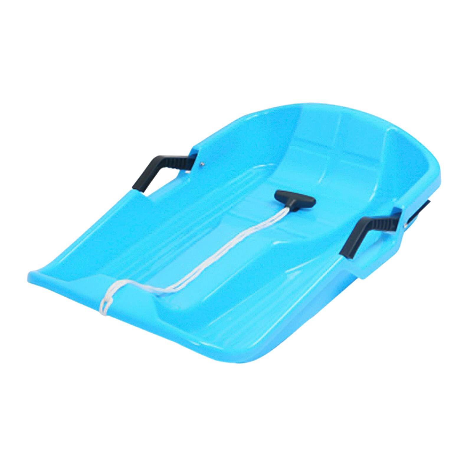 High Density Snow Downhill Sled Toboggan Bent Durable Sledge for Single Person Outdoor Winter Toy Sliding Boat Board Toboggan: Blue