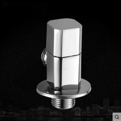Bathroom water heater inlet valve, Toilet/kitchen brass filling valve, Copper cold and water stop valve triangle valve