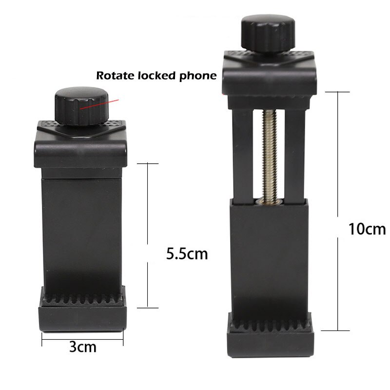 Pandebånd telefonholder hovedmonteret pandebånd monteringsrem justerbar bælte mobiltelefon selfie mount klip til 4.5-7 tommer smartphone