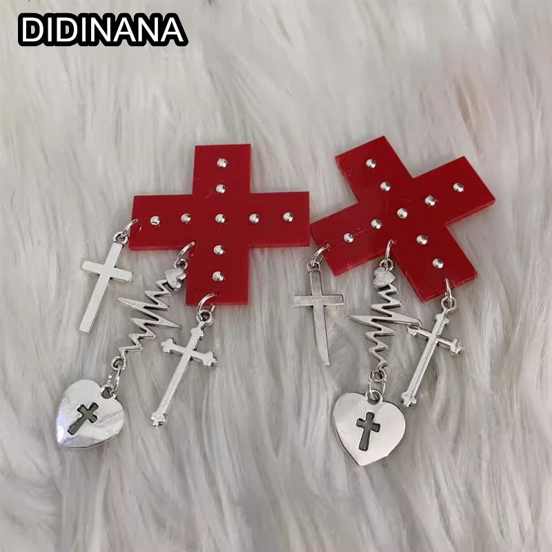 women Multicolor pills angel wings y2k subculture Spice Girl cool edge headwear hairpin ornaments Lolita Harajuku punk hair clip: Yellow