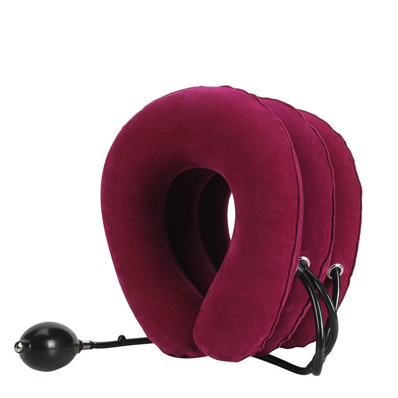 Collier Cervical gonflable à l&#39;air, Support de Traction du cou, oreiller de Massage, soulagement de la douleur, relaxation, soins de santé, civière de tête à traction cervicale la maison: collar for neck
